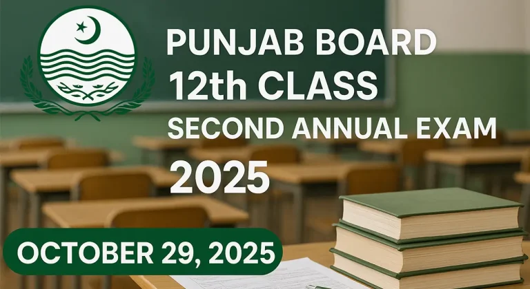 Punjab Announces 12th Class 2nd Annual Exam Date Sheet Punjab Announces 12th Class 2nd Annual Exam Date Sheet