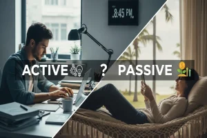 difference between active and passive income