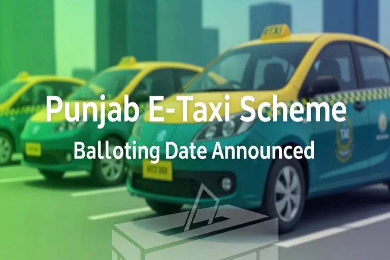Punjab E-Taxi Scheme Balloting Date Announced in Punjab