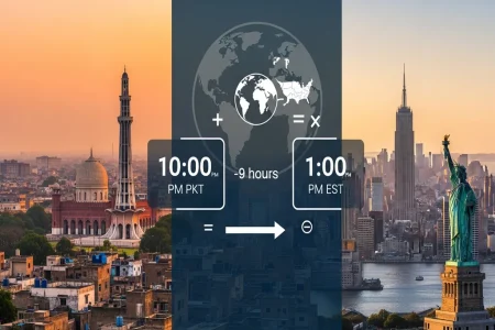 How to Calculate Time Difference Between Pakistan and USA