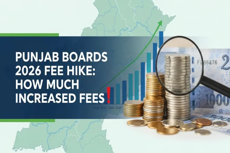 Punjab Boards 2026 fee hike