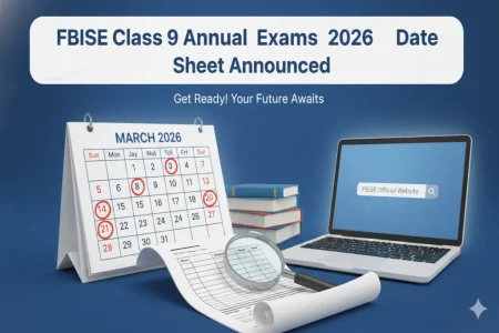 FBISE Class 9 date sheet 2026