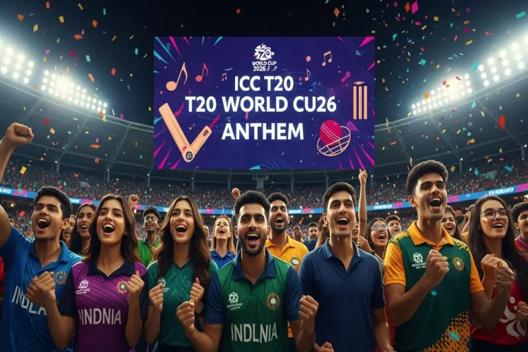 Official ICC T20 World Cup 2026 Anthem Released ICC T20 World Cup 2026 Anthem