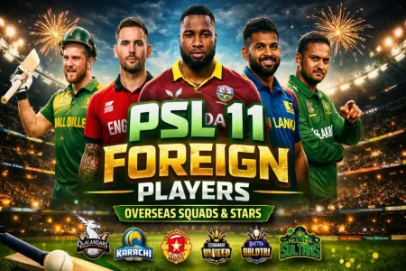 PSL 11 Foreign Players List Announced