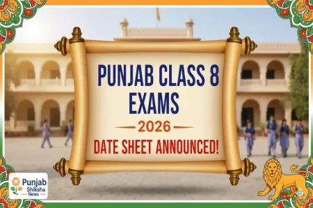 Punjab Class 8 Exams Date Sheet 2026 Announced Punjab Class 8 Exams Date Sheet 2026