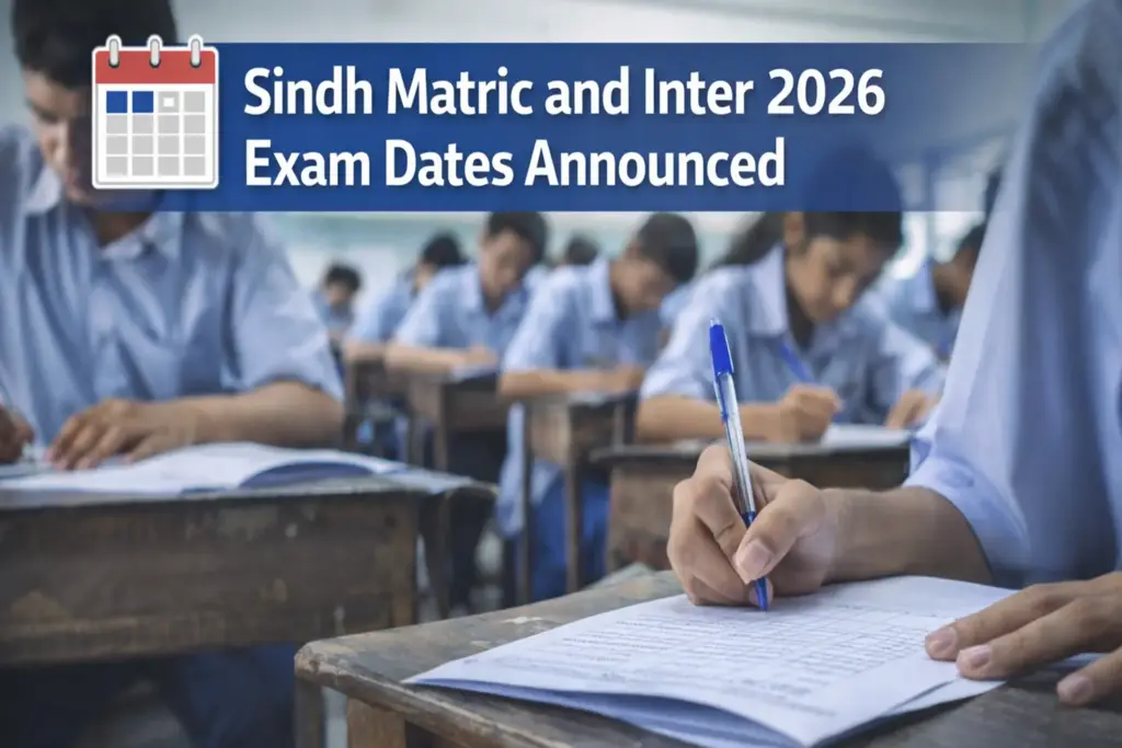 Sindh Matric and Inter 2026 Exam Dates Announced Sindh Matric and Inter 2026 Exam Dates