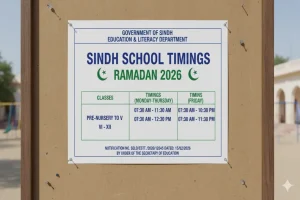 Sindh School Timings Ramadan 2026