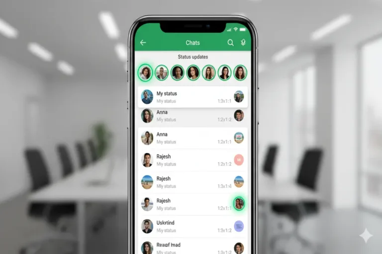 Status Updates in Chats Tab
