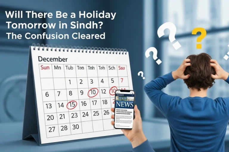 Will There Be a Holiday Tomorrow in Sindh? The Confusion Cleared
