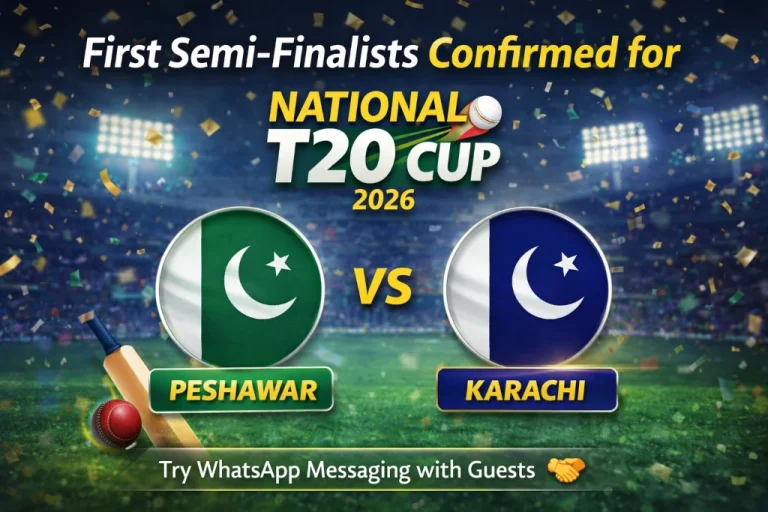 First Semi-Finalists Confirmed for National T20 Cup 2026 First Semi-Finalists Confirmed for National T20 Cup 2026