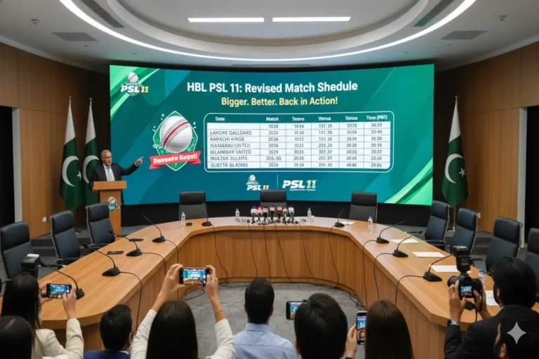 HBL PSL 11 Revised schedule