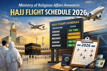 Hajj flight schedule 2026