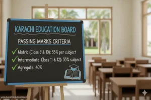 Karachi Education Board, passing marks