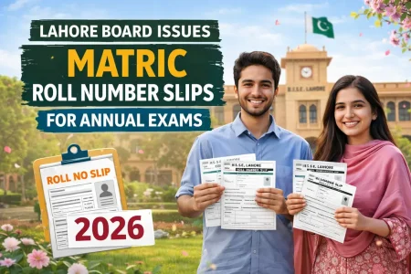 Lahore Board Matric roll number slips