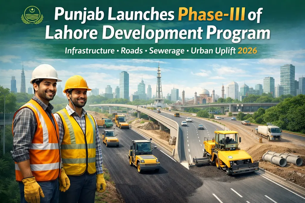 Punjab to Launch Phase-III of the Lahore Development Program Lahore Development Program Phase-III