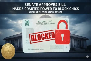 Senate Approves Bill Granting NADRA Power to Block CNICs NADRA to block CNICs