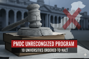 PMDC unrecognized program
