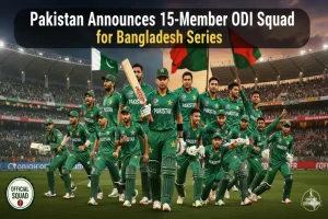 Pakistan Announces 15-Member ODI Squad for Bangladesh Series Pakistan ODI squad vs Bangladesh