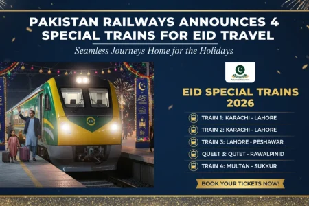 Pakistan Railways Announces 4 Special Trains for Eid Travel