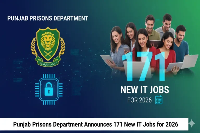 Punjab Prisons Department Announces 171 New IT Jobs for 2026 Punjab Prisons Department jobs
