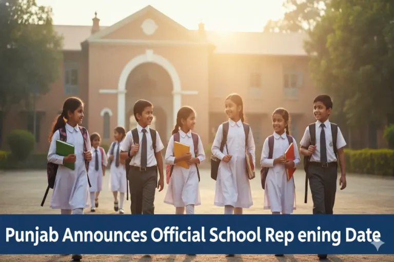 Punjab Announces Official School Reopening Date Punjab schools reopening date