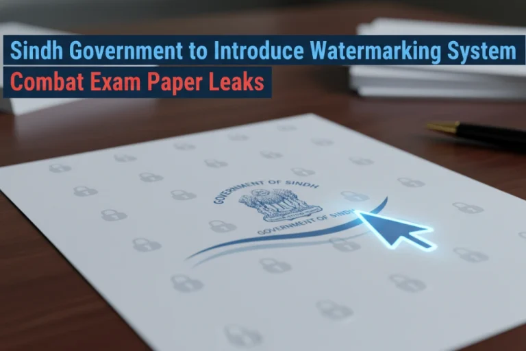 Sindh Government to Introduce Watermarking System for Exams