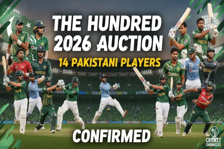 Pakistani Players Confirmed in The Hundred 2026 Auction The Hundred 2026 auction