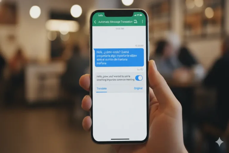WhatsApp automatic message translation