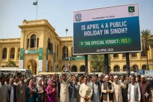 April 4 public holiday Sindh