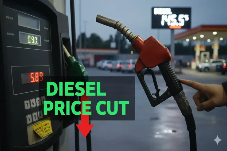 Diesel price cut