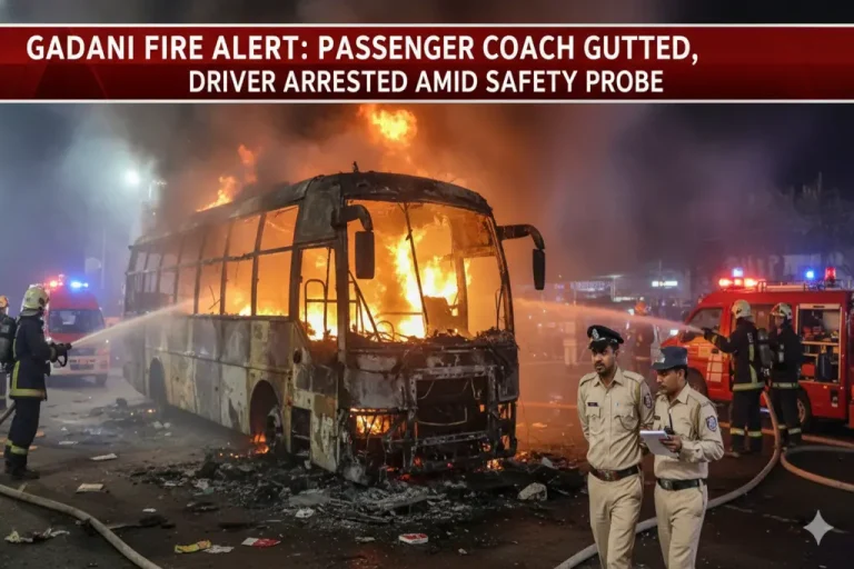 Gadani passenger coach fire