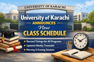Karachi University new class schedule