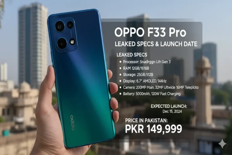 OPPO F33 Pro Leaked Specs, Expected Launch, and Price in Pakistan OPPO F33 Pro