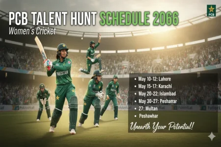 PCB Talent Hunt Schedule 2026 for Women’s Cricket (Complete Guide) PCB talent hunt schedule 2026