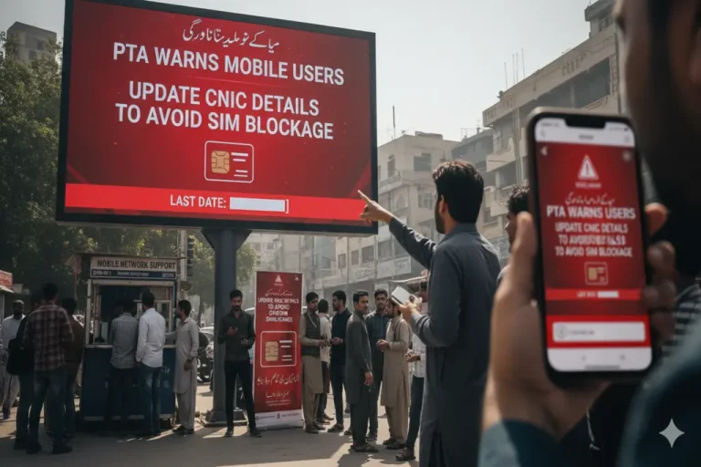 PTA Warns Mobile Users: Update CNIC Details to Avoid SIM Blockage PTA SIM blockage