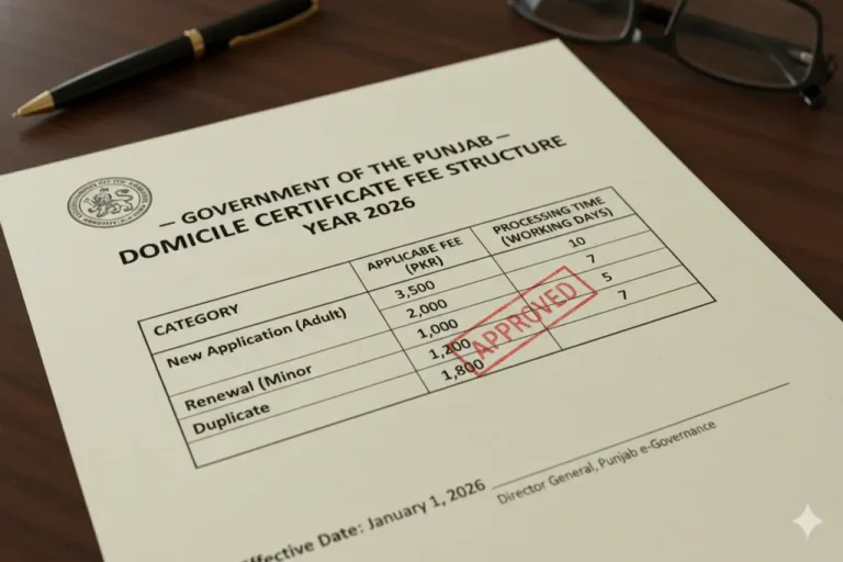 Punjab Domicile Fee 2026