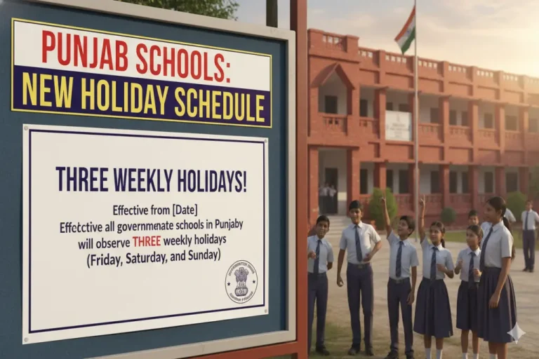 Punjab school holidays update