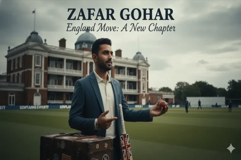 Zafar Gohar England move