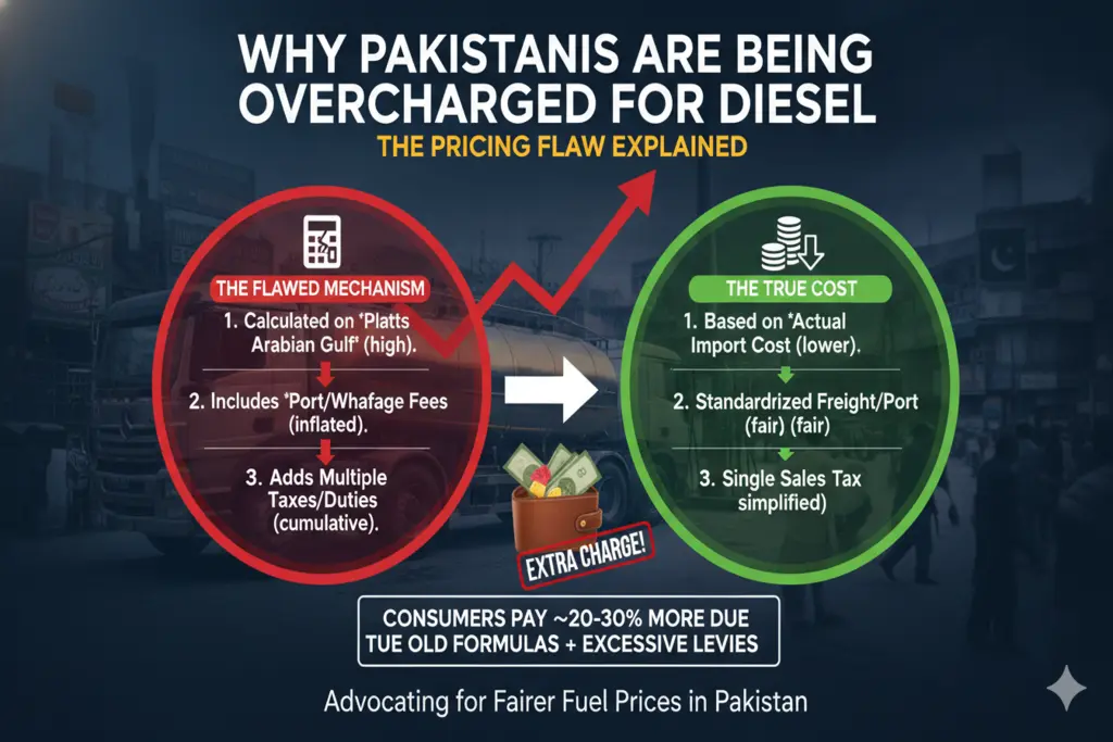 Why Pakistanis Are Being Overcharged for Diesel: The Pricing Flaw Explained diesel prices in Pakistan