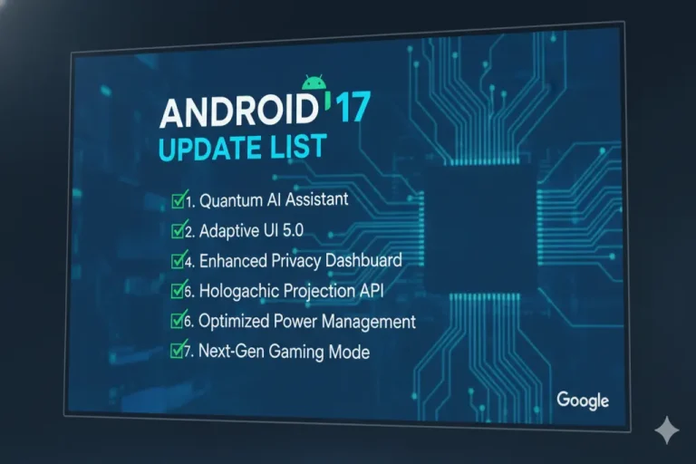 Android 17 update list