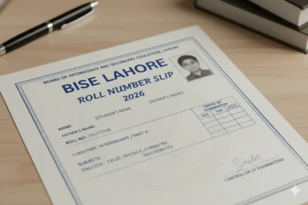 BISE Lahore Roll Number Slip 2026