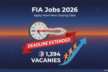 FIA Jobs 2026: Deadline Extended for 1,394 Vacancies FIA Jobs 2026 Deadline Extended for 1,394 Vacancies