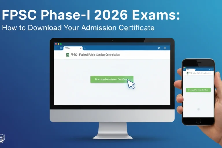FPSC Phase-I 2026 Exams How to Download Your Admission Certificate
