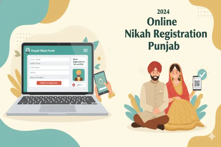 How to Register Your Nikah Online via the Punjab E-Service Portal? Online Nikah Registration Punjab