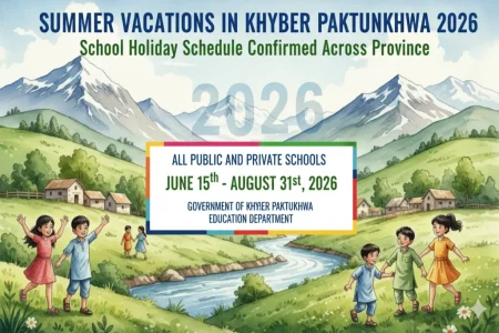 Summer Vacations in Khyber Pakhtunkhwa 2026: School Holiday Schedule Confirmed Across Province Summer vacations in Khyber Pakhtunkhwa