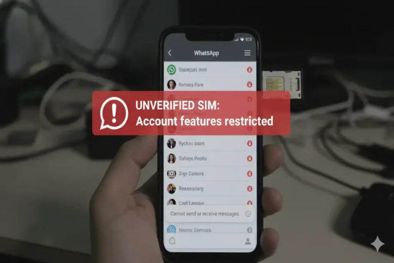 WhatsApp on Unverified SIM