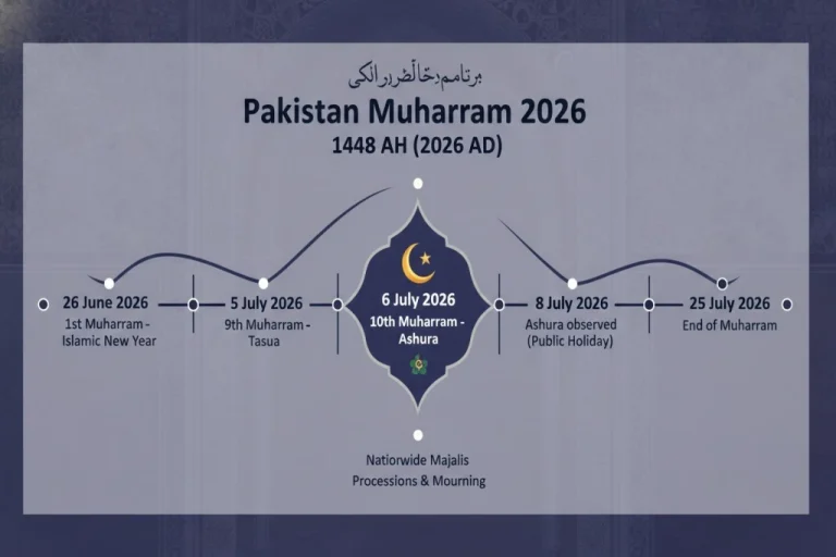 Pakistan Muharram 2026 Timeline: Expected Start Date of the Islamic New Year Expected Start Date of Muharram