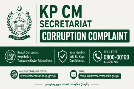 How to File Corruption Complaints Directly with KP CM Secretariat? New Helpline Launched KP CM Secretariat Corruption Complaint