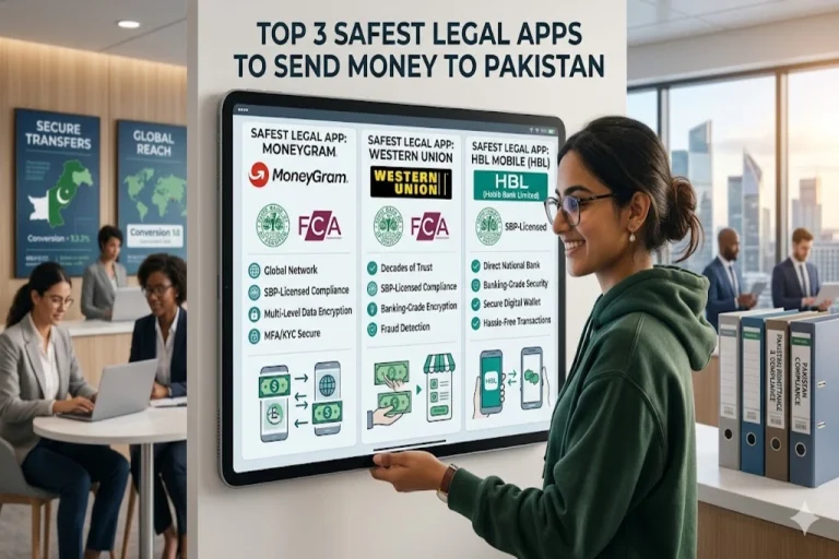 Top 3 Safest Legal Apps to Send Money to Pakistan Instantly with Zero Fees Send Money to Pakistan