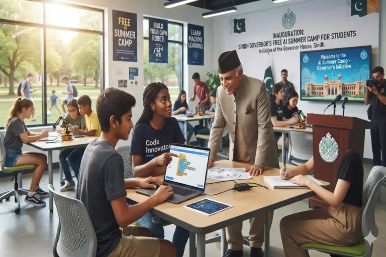 Sindh Governor Opens Free AI Summer Camp for Students: How to Get Admission Free AI Summer Camp